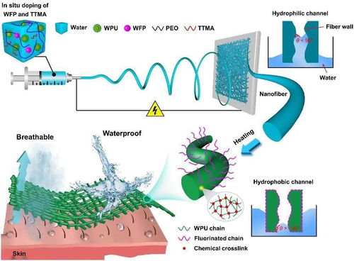 綠色溶劑型納米纖維防水透濕材料取得新進展，開啟納米材料研發新篇章